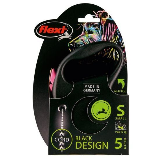 Flexi Black Design páska růžové S 5m