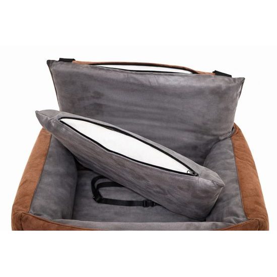 Aminela autosedačka M 70x40cm hnědá/šedá