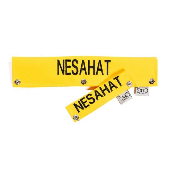 FUNKY DOG Žlutý návlek na vodítko