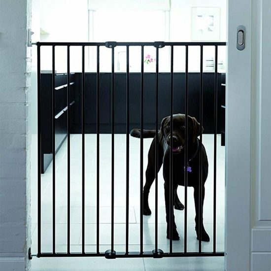 DogSpace Charlie extra vysoká prodlužovací brána 62-107cm šroubovací kovová černá