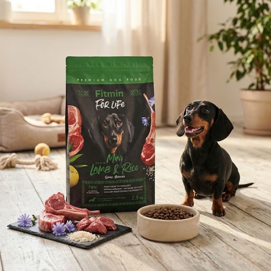 Fitmin For Life Lamb & Rice Mini krmivo pro psy 2,5 kg