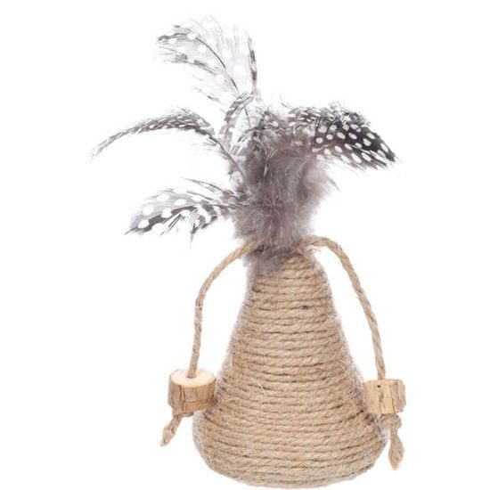 Flamingo Hračka cat Yutsa kužel hnědý