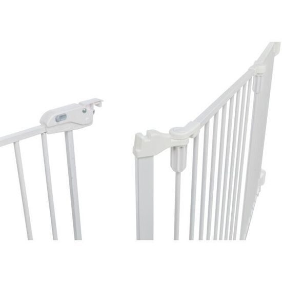 Trixie Zábrana pro psy s dvířky 5 dílů 62,5-300x76,5 cm lakovaný kov