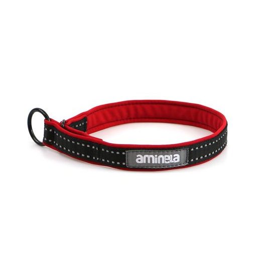 Aminela obojek polostahovací Sport & City 25mm/54cm + 5cm červená