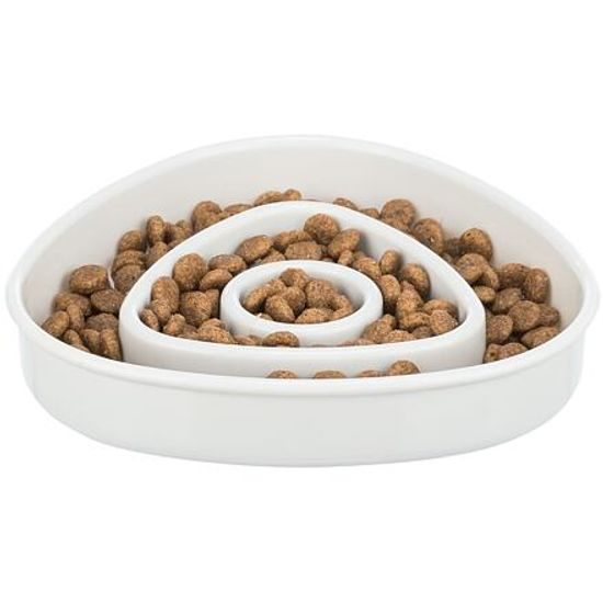 Trixie Miska k pomalému krmení triangl 0,35l/15x15cm plast