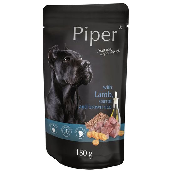 Piper s jehněčím mrkví a rýží kapsička pro psy 150 g