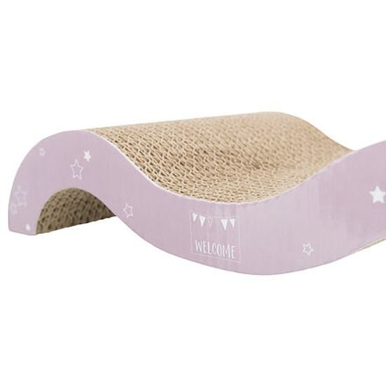 Trixie JUNIOR škrabací vlna karton 38x7x18cm světlá lila/mátová