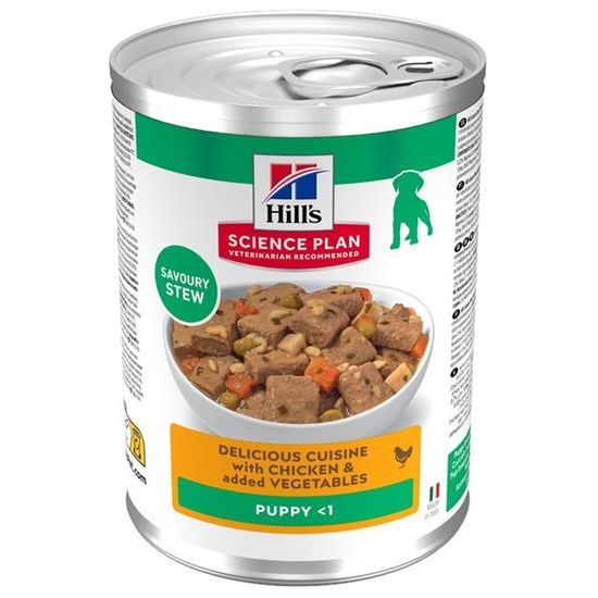 Hill's Science Plan Canine Puppy Chicken & Vegetables konzerva 363 g