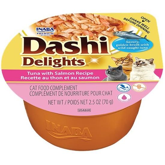 Inaba Dashi Delights tuňák s lososem 70g