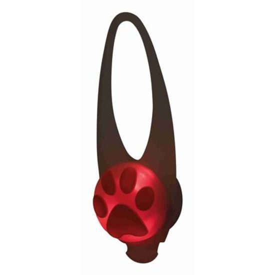 Trixie Flasher blikačka pro psy 2,4cm/8cm bílá/barevná tlapka