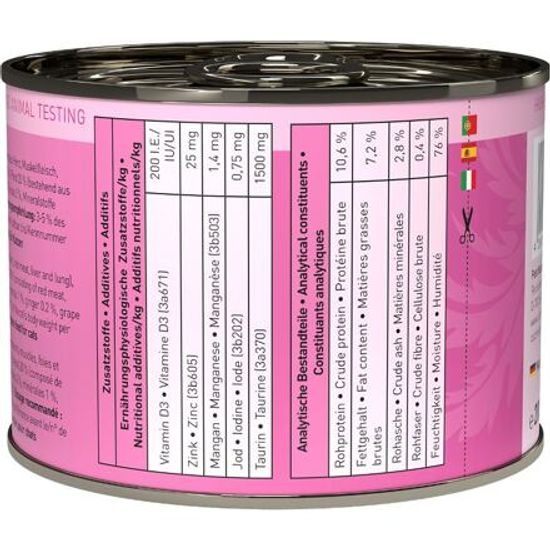 Catz finefood Konzerva CF No.19 s jehněčím a koňským masem 200g