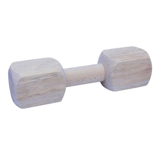 BAFPET Aportovací činka dřevěná přírodní