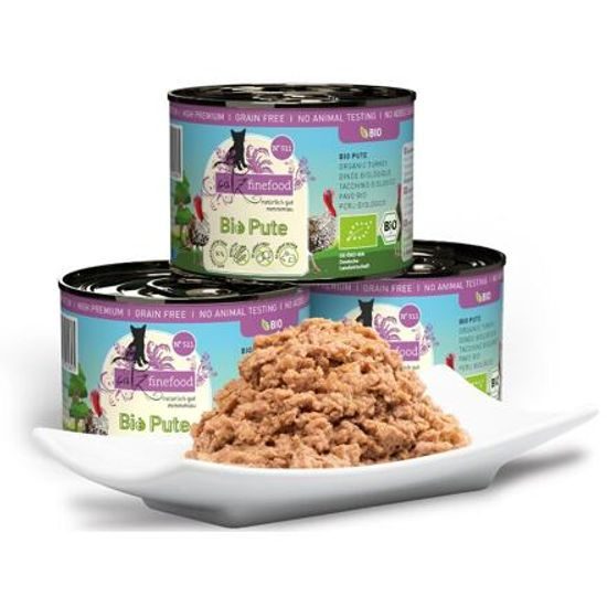 Catz finefood Konzerva CF Bio No.511 s krůtím masem 200 g