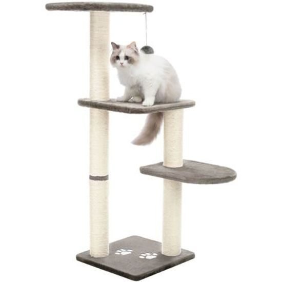 Trixie Škrabadlo ALTEA 3 podesty 117cm/ø9cm platinově šedá