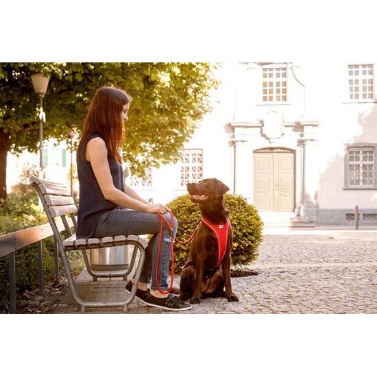 CURLI Postroj pro psy Belka Comfort Red M, 20-30 kg