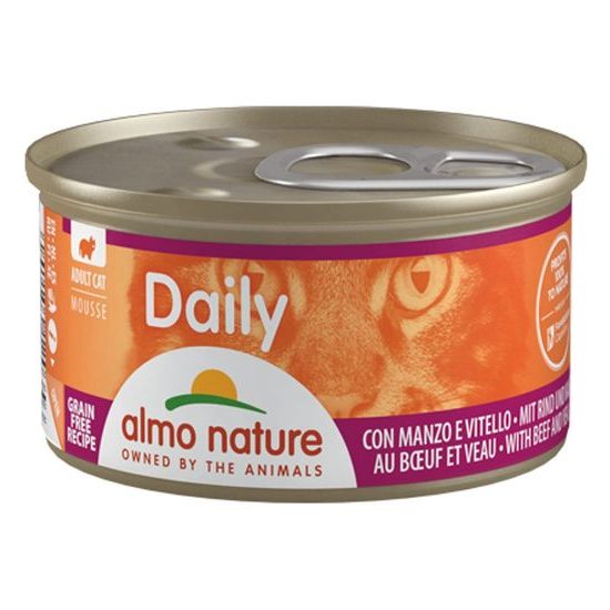 Almo Nature Daily Menu Pěna s hovězím a telecím 85g výhodné balení 24ks