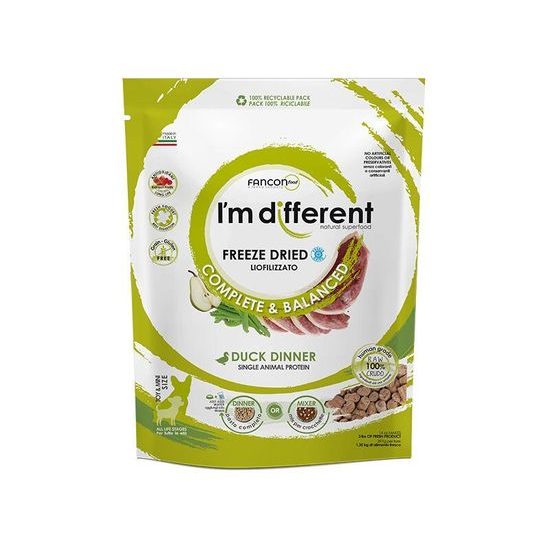 I'm different Duck DINNER mrazem sušené raw krmivo s kachnou 156 g