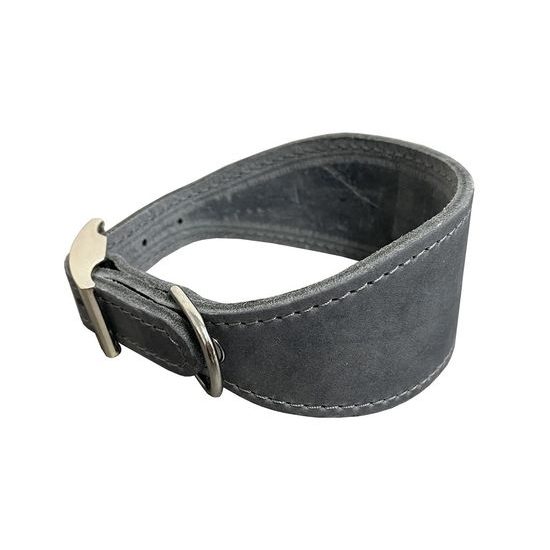 BAFPET Kožený obojek VIPET šedá