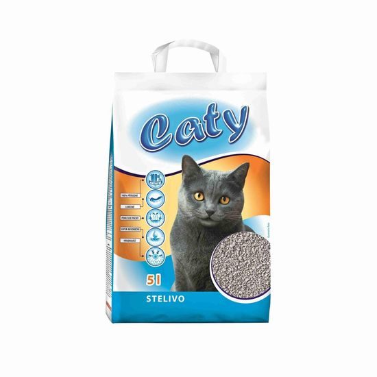 Akinu CATY Křemelinové stelivo pro kočky 5 l