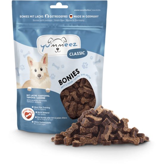 Yummeez Classic Bonies s lososem 175 g