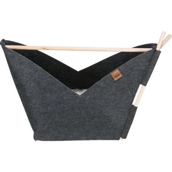 Trixie Jeskyně ELISE s polštářkem 63x 44x 30cm tvar loďka filc antracit