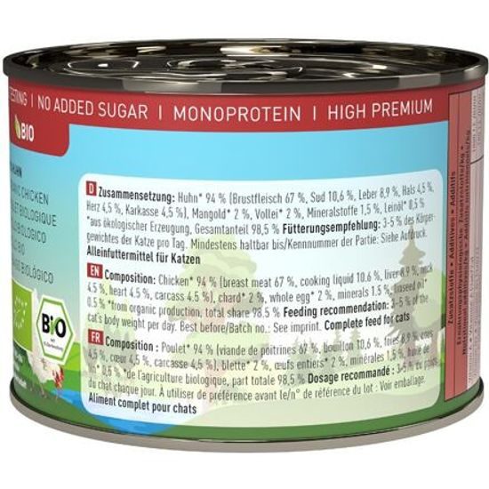 Catz finefood Konzerva CF Bio No.503 s kuřecím masem 200 g