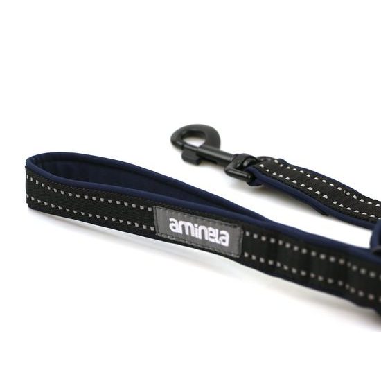 Aminela jednoduché vodítko podšité Sport & City 25mm/150cm modrá