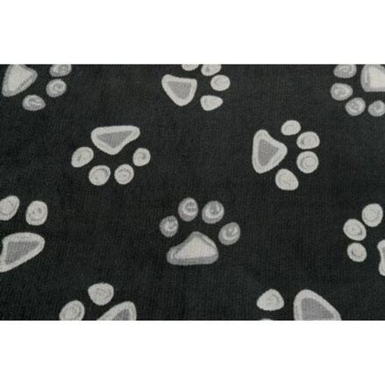 Trixie Obdélníkový polštář JIMMY černý s tlapkami