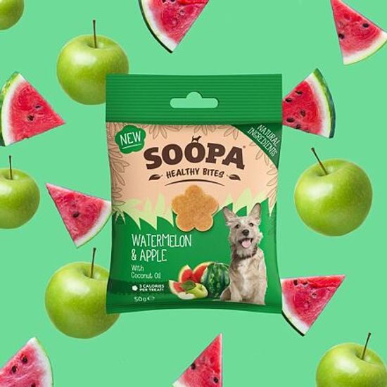 Soopa Pets Soopa Healthy Bites s melounem a jablkem 50 g