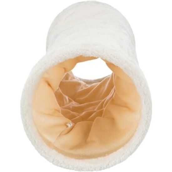 Trixie Plyšový tunel pro kočky 22/60cm béžový