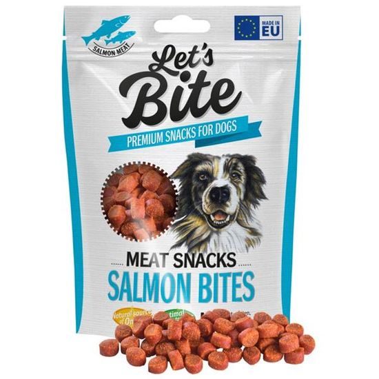 Brit Dog Let’s Bite Meat Snacks. Salmon Bites 150 g