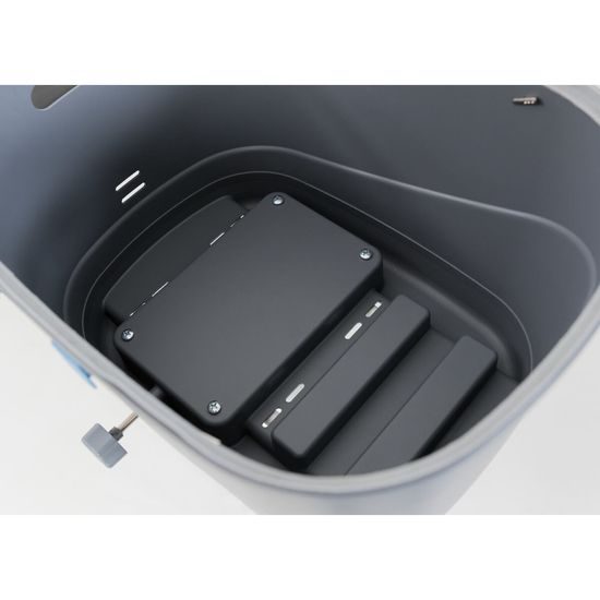 Trixie Plastový košík na zadní nosič s mřížkovou střechou 36x47x46cm šedý (max. 6kg)