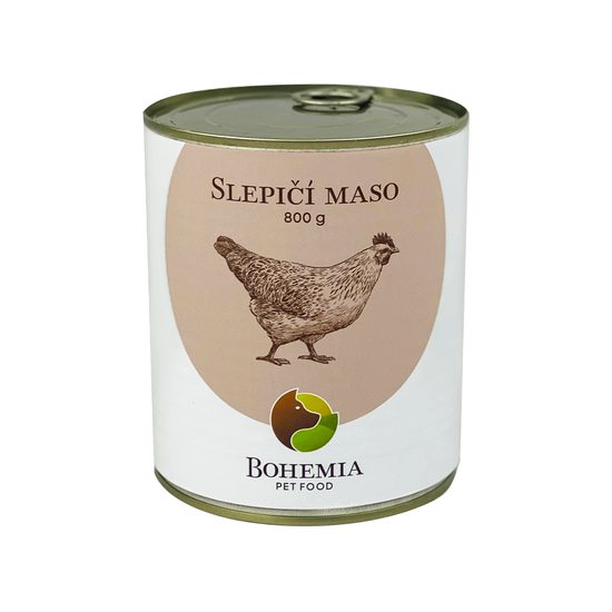 BOHEMIA Slepičí maso ve vlastní šťávě 800g