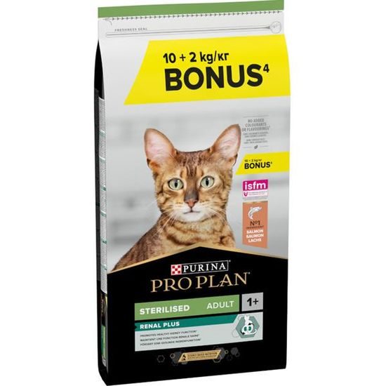 Pro Plan Cat Adult Sterilised Renal Plus losos 10 + 2 kg