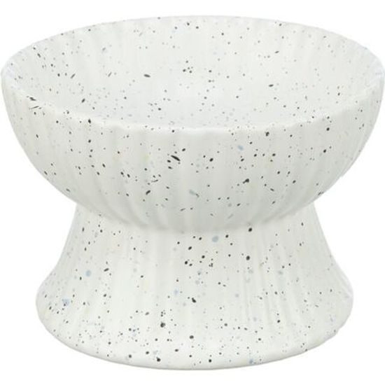 Trixie Keramická miska vyvýšená 0,2 l/13cm bílá žíhaná