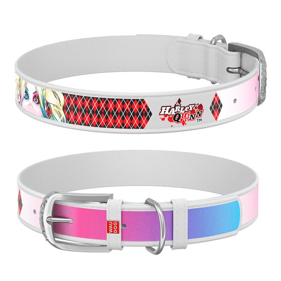 WAUDOG Obojek kožený DC Harley Quinn