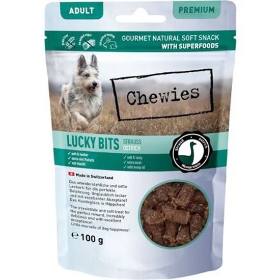 Chewies Lucky Bits se pštrosím masem 100 g