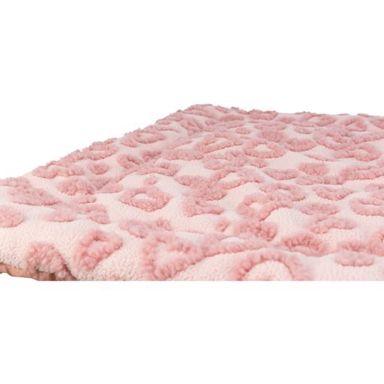 Trixie Podložka na ležení HEARTS 90 x 70 cm růžová - LIMITOVANÁ NABÍDKA