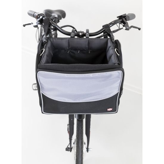 Trixie Front-Box transportní box na řidítka 41 x 26 x 26cm šedá (max. 6kg)