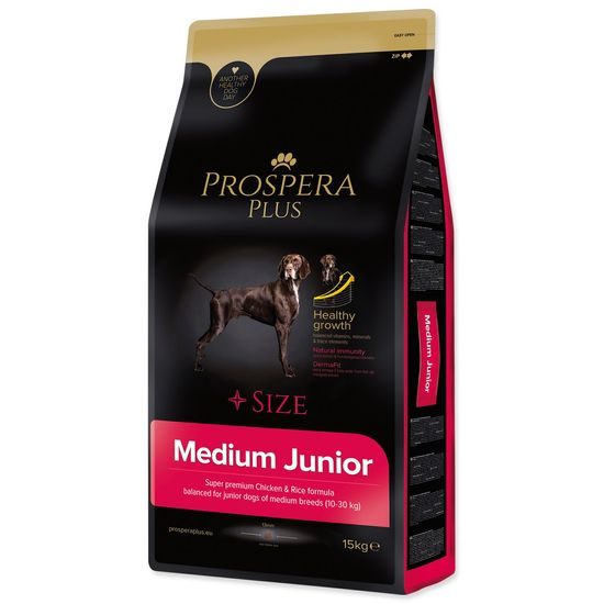 Prospera Plus Krmivo Medium Junior kuře s rýží 15kg