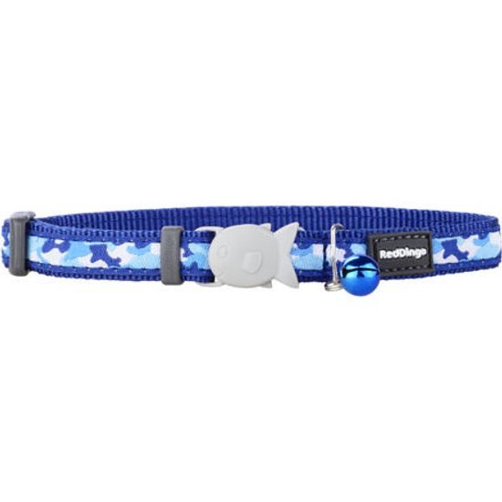 Red Dingo Obojek pro kočky Camouflage Navy