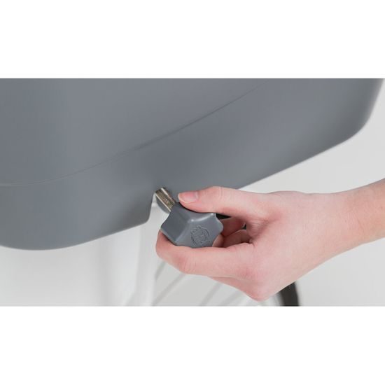 Trixie Plastový košík na zadní nosič s mřížkovou střechou 36x47x46cm šedý (max. 6kg)