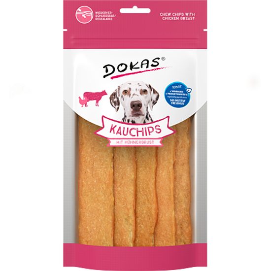 Dokas Žvýkací plátky s kuřecím masem a kolagenem 175 g
