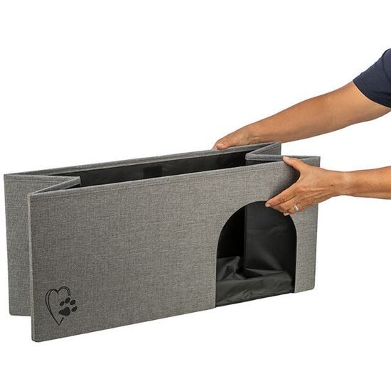 Trixie Jeskyně KIMY skládací 2 patra 76x72x37 cm světle šedá