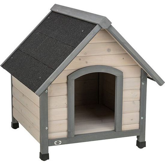 Trixie NATURA bouda pro psa se sedlovou střechou L: 96x105x112 cm šedá