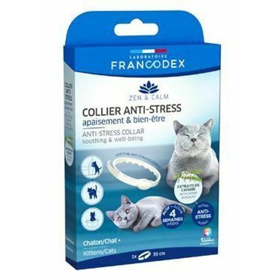 Francodex Obojek Anti-stress pro kočku a kotě 35cm