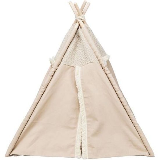 Trixie Teepee BOHO s polštářem 55x65x55cm bavlna béžová
