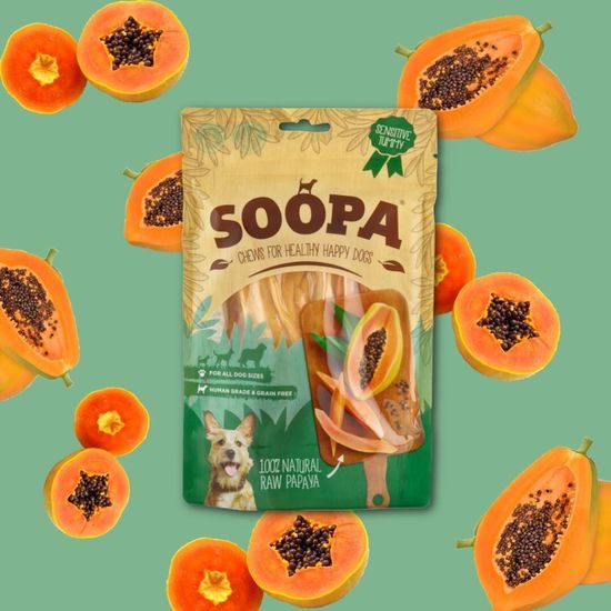 Soopa Pets Natural Chews Papája 85 g