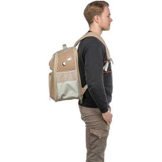 Trixie Batoh WILLOW 38x 25x 45cm do 7kg nylon béžová/hnědá