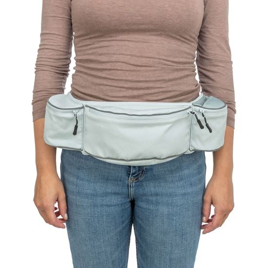 TRIXIE BAGGY Belt maxi ledvinka 44x33x18 cm/pas 62-125 cm žlutá/šedomodrá/lila LIMITOVANÁ NABÍDKA